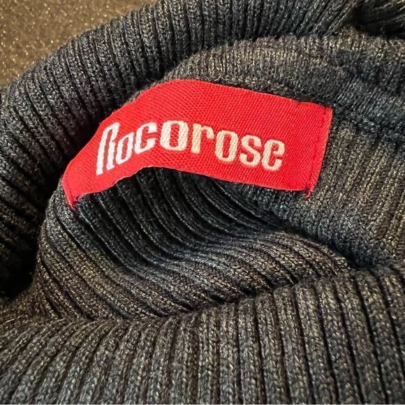 NWT! Rocorose grey ribbed sweater midi dress - Picture 4 of 9